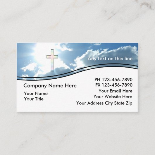 Carte de visite chrétien (Devant)