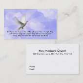 carte de visite chrétien (Devant / Derrière)