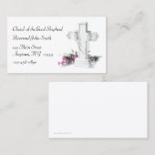 Carte de visite chrétien (Devant / Derrière)