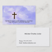 Carte de visite chrétien (Devant / Derrière)