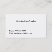 Carte de visite chrétien (Dos)