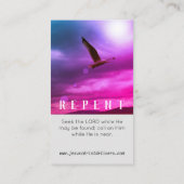 carte de visite chrétien (Dos)