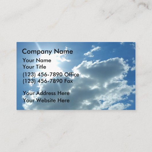 Carte de visite chrétien (Dos)