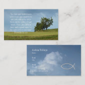 Carte De Visite Chrétien (Devant / Derrière)