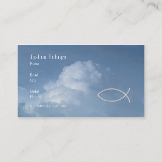 Carte De Visite Chrétien (Dos)