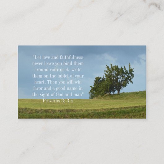 Carte De Visite Chrétien (Devant)