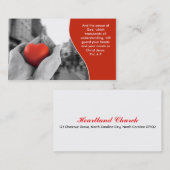 Carte de visite chrétien (Devant / Derrière)