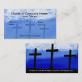 Carte de visite chrétien (Devant / Derrière)