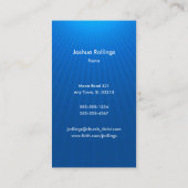 Carte De Visite Chrétien - bleu-foncé (Dos)