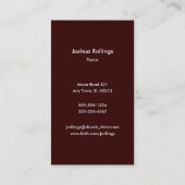 Carte De Visite Chrétien du 3:16 % pipe% de John (Dos)