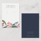 CARTE DE VISITE CHRIST ROSE THORN GREEN PEONY EARRY AFFICHAGE (Devant / Derrière)