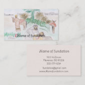 Carte De Visite Christian Artwork Le bon samaritain (Devant / Derrière)