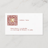 Carte De Visite Christian Bread Logo | Bakery Cafe Fellowship (Dos)