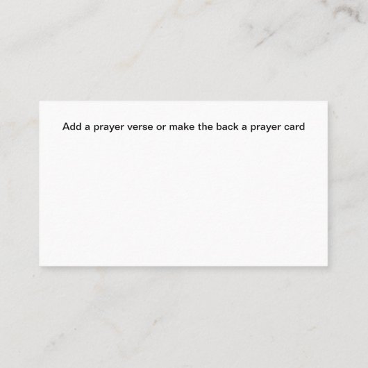 Carte De Visite Christian Church Business Cards With Cross (Dos)