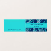 Carte De Visite Christian Church Pastor Moderne Turquoise Nature (Extérieur déplié)