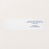 Carte De Visite Christian Church Pastor Moderne Turquoise Nature (Intérieur déplié)