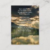 Carte De Visite Christian Memorial Keepsake Beautiful Lake Beach (Devant)