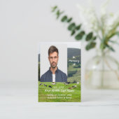 Carte De Visite Christian Memorial Keepsake Cattle Farm Landscape (Debout devant)