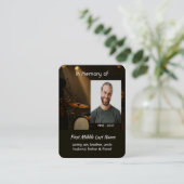 Carte De Visite Christian Memorial Keepsake Drummer Drums Band (Debout devant)