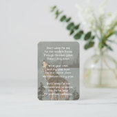 Carte De Visite Christian Memorial Keepsake  Howling Wolf (Debout devant)