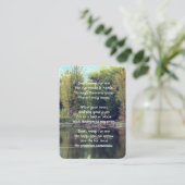 Carte De Visite Christian Memorial Keepsaké Lake Pond Park Canards (Debout devant)