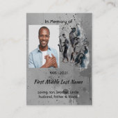 Carte De Visite Christian Memorial Keepsake Music Jazz Band (Devant)