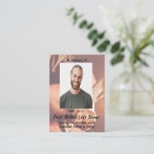 Carte De Visite Christian Memorial Keepsake Musician Piano Guitar (Debout devant)