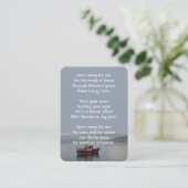 Carte De Visite Christian Memorial Keepsaké Pêcheur de bateau de p (Debout devant)