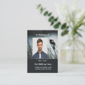 Carte De Visite Christian Memorial Keepsaké Red-wing Blackbird (Debout devant)