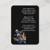 Carte De Visite Christian Memorial  Motocross Motorcycle Racing  (Devant)