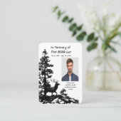 Carte De Visite Christian Memory Keepsaké Masculine Stade Deer (Debout devant)