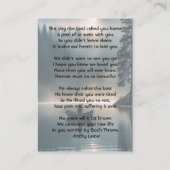 Carte De Visite Christian Memory Keepsake Wilderness Lake Canoe (Dos)