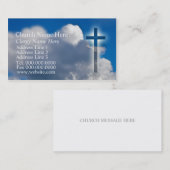Carte De Visite Christian Religion Faith Ministre de l'information (Devant / Derrière)