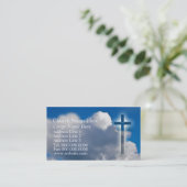 Carte De Visite Christian Religion Faith Ministre de l'information (Debout devant)