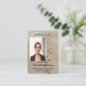 Carte De Visite Christian Scripture Keepsake Footprints in Sand (Debout devant)