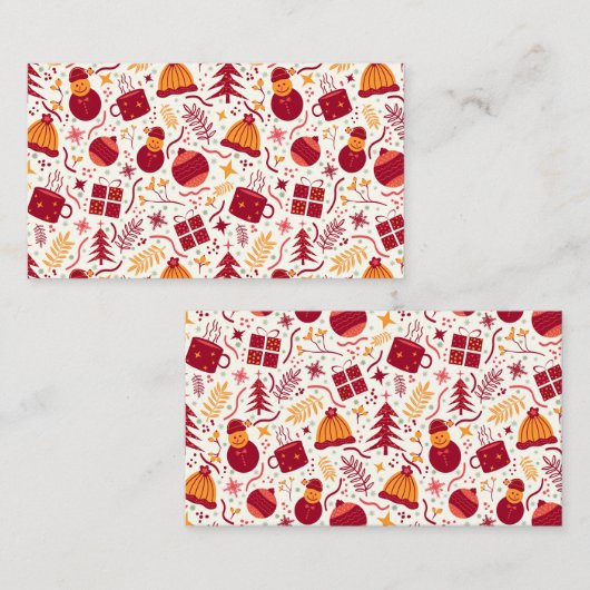 Carte De Visite Christmas Decor  (Devant / Derrière)