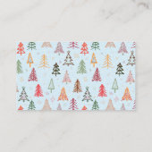 Carte De Visite Christmas Trees (Dos)