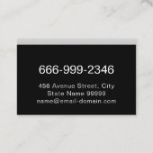 Carte De Visite Chrome Metallic Metal Works Souder service souder (Dos)