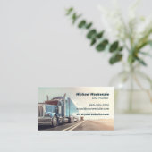 Carte de visite Chrome Semi Trucker (Debout devant)
