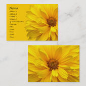 Carte De Visite Chrysanthème (Devant / Derrière)