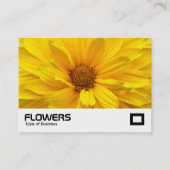 Carte De Visite Chrysanthème jaune (Devant)