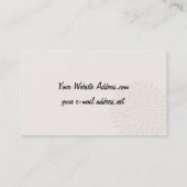 Carte De Visite Chrysanthèmes crèmes (Dos)