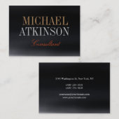 Carte De Visite Chubby Bold Texte tendance (Devant / Derrière)