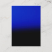 Carte de visite Chubby Clean Blue Black Manager (Dos)