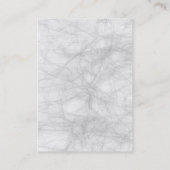 Carte De Visite Chubby Monogram Grey Red Professional (Dos)