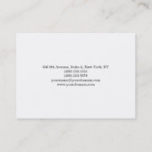 Carte De Visite Chubby Plain tendance White Professional Creative (Dos)