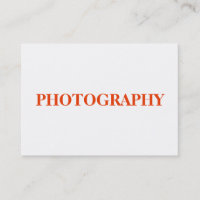 Chubby Simple White Orange Photographe