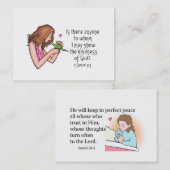 Carte De Visite Chuchotements de gentillesse et de paix (Devant / Derrière)