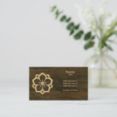 Carte De Visite Chuinyaekikyo Japonais Kamon cerise en fleurs (Debout devant)