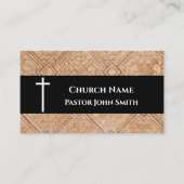 Carte De Visite Church Pastor Geometric Pattern Christian (Devant)